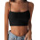(M, Black) Débardeur sexy pour tendance été. 1