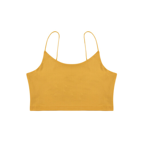 (S, Yellow) Débardeur sexy pour tendance été. 2