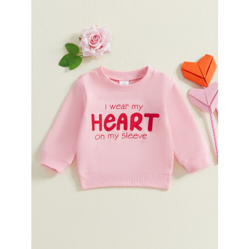(12-18 Months, Pink) Sudaderas de otoño San Valentín. 2