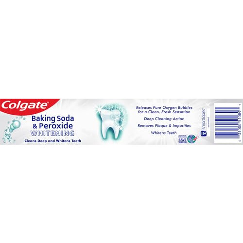 Colgate Colgate Baking Soda & Peroxide Whitening Toothpaste Frosty Mint Stripe 2