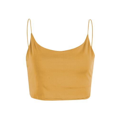 (S, Yellow) Débardeur sexy pour tendance été. 1