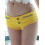 (M, Yellow) Short en jean la plage. 4