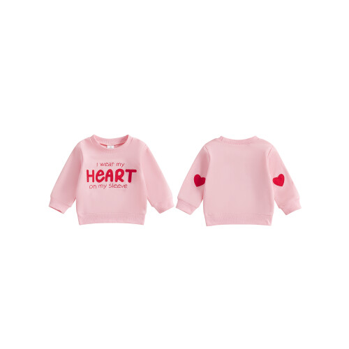 (12-18 Months, Pink) Sudaderas de otoño San Valentín. 1