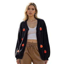 (M, black) Gilet cardigan ouvert et automne.