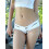 (L, White) Short en jean la plage. 12