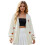 (S, White) Gilet cardigan ouvert et automne. 2