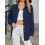 (XXL, Navy Blue) Γυναικεία Μακρυμάνικη Πουκάμισα, Φθινοπωρινές Μπλούζες 6