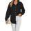 (XXL, Black) Γυναικεία Μακρυμάνικη Πουκάμισα, Φθινοπωρινές Μπλούζες 1