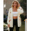 (M, White) Gilet cardigan ouvert et automne. 3