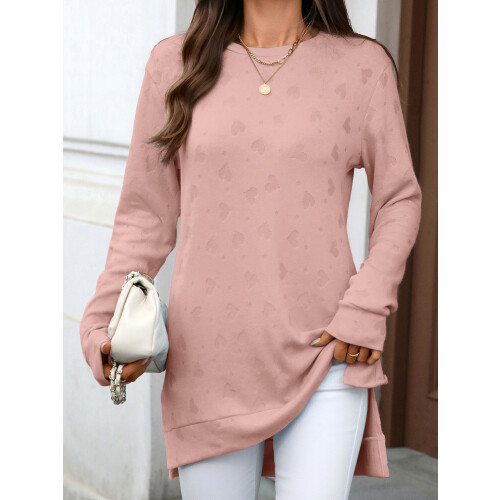 (XXL, Pink) Női bő szabású hétköznapi viselet 2