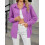(XL, Purple) Γυναικεία Μακρυμάνικη Πουκάμισα, Φθινοπωρινές Μπλούζες 5