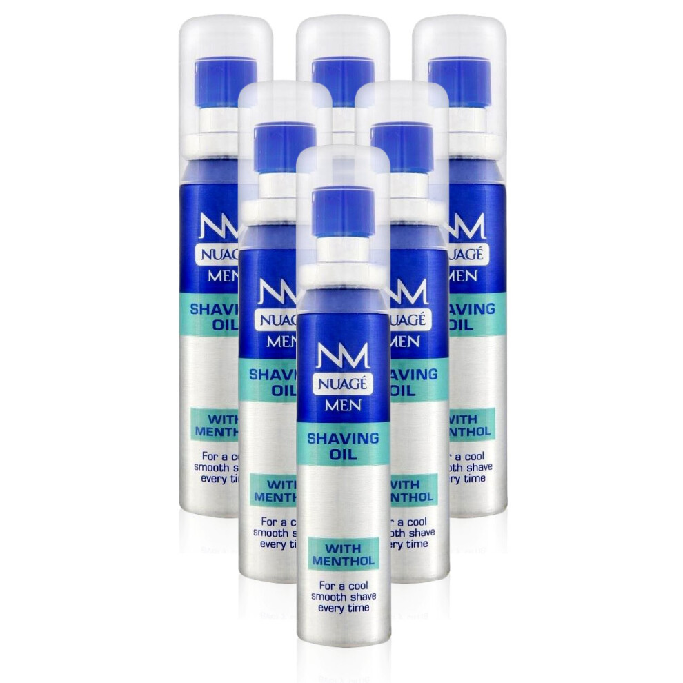 Nuage Men Shaving Oil Menthol Pre Shave With Pump 20Ml (6 Pack)