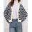(M, Navy Blue) Gilet rayé pour et l'automne. 6