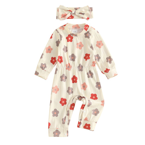 (6-9 Months, Beige) Φθινοπωρινό ρούμπερ για κορδέλα φιόγκος