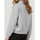 (L, Gray) Pull ample d'automne haut décontracté 4