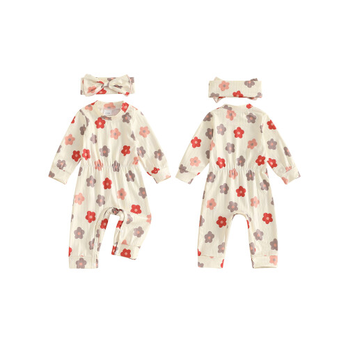 (6-9 Months, Beige) Φθινοπωρινό ρούμπερ για κορδέλα φιόγκος 1