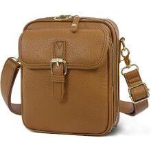 Bolso bandolera de piel vintage para mujer, gran capacidad.