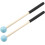 Percussion mallets rubber head wood handle 8 inch 5