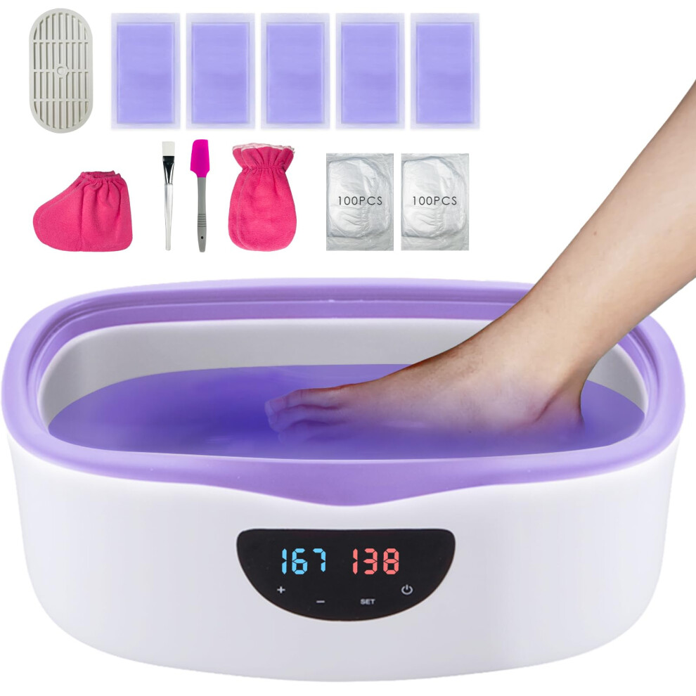Paraffin Wax Machine for Hands and Feet, 5000ml Large Capacity Warmer with Refills Spa Kit