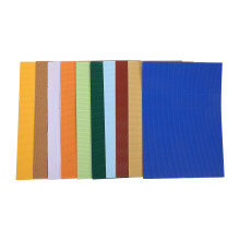 Papelão ondulado FRCOLOR1Bag para projetos, tamanho A4, colorido, em folhas, para trabalhos manuais e atividades escolares.