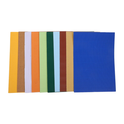 FRCOLOR1Bag Κυματοειδές χαρτί για έργα Μέγεθος A4 Χρωματιστό κυματοειδές χαρτί