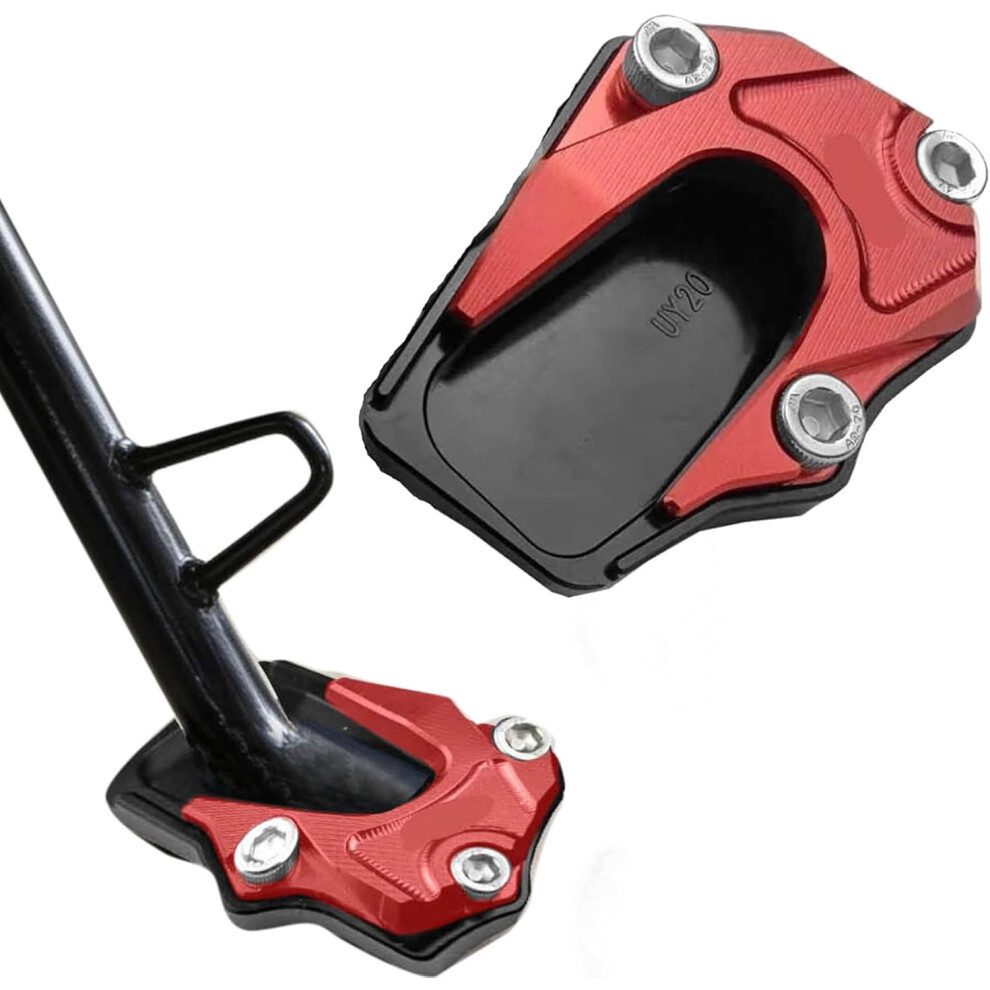 Anti-Sink Motorcycle Parking Plate, Universal Cnc Side Stand Puck For Soft Grass, Sand & Hot Asphalt, Heavy-Duty Stability Base 9165521451074
