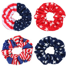 Elastice de păr cu steagul american – elastice de păr patriotice roșii, albe și albastre pentru femei, fete, copii – compatibile cu 4 iulie