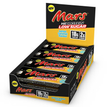 Mars - Salted Caramel Low Sugar Chocolate Hi Protein Bars | 12 x 57g Pack, Only 2g of Sugar per bar, High Protein Energy Snack, 18