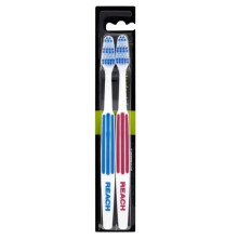 Reach Duo Medium Toothbrush: Dual-Action Cleaning for a Brighter Smile
