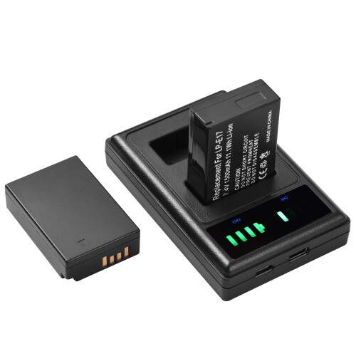 Μπαταρία 7.4V1500mAh για LED-E17, M6, T6i. Καλώδιο USB + 2 τεμάχια. Συμβατό με 760D/800D/8000D 2
