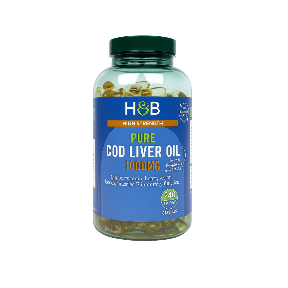 Holland & Barrett Bestori Pure Cod Liver Oil 1000Mg 240 Capsules