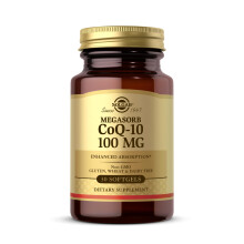 Solgar CoQ-10 (Coenzyme Q-10) 100 mg Softgels - Pack of 30 - for Busy Schedules and Over 50s - Helps Cell Regeneration - Vegan and