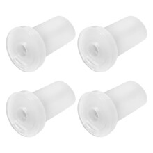 Lot de 4 embouts buccaux de rechange en silicone blanc pour valve de morsure, accessoire d'hygiène.