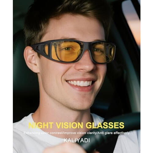 Γυαλιά νυχτερινής όρασης Fit-Over-Glasses Γυαλιά περιτύλιξης: Αντιθαμβωτικά γυαλιά 1