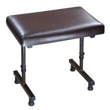 Aidapt Height Adjustable Leg Rest Stool With Anti Slip Feet and Easy Clean Material For Elderly and Users With Limited Mobility Ai