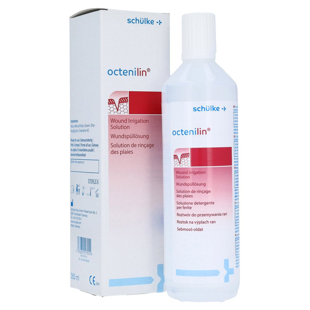 Schulke Octenilin Wound Rinse Solution, Wound Cleaning, Acute Moisturising, Cleaning, 350 Ml
