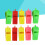 Party Whistle Plastic with Lanyard 10 pcs 4