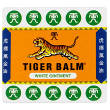 Tiger Balm White Ointment (19g), Effective Herbal Pain Relief, for Muscle Pain, Aches & Tension Headaches in Adults