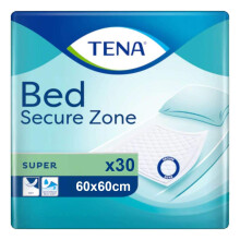 TENA D418005 Bed Super Pad, 60cm x 60cm, Pack of 30