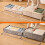 6" Rolling Under-Bed Storage Bins (2-Pack), Clear Lid, for Shoes/Sweaters – Grey, compatible with standard bed frames 4