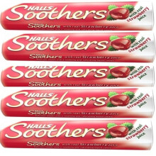 Halls Soothers Lozenges Strawberry PACK OF 5