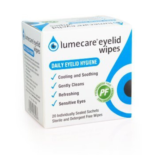 Lumecare Eyelid Wipes 1 pack 20 wipes 1