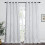 Microfiber Blackout Curtains 52x84 in, Silver Foil Wave 2