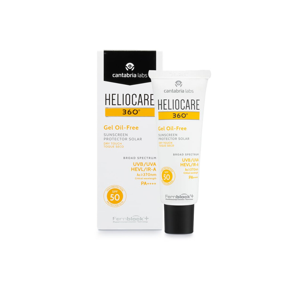 Heliocare 360 Oil|Free Gel Spf 50 50Ml / Gel Sunscreen For Face/Daily