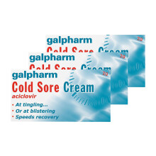 Galpharm Cold Sore Cream 2g x 3 Packs