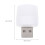 Luci d'atmosfera USB per auto, plastica bianca, 10 pezzi, 1,4 x 0,8 x 0,8 pollici 5