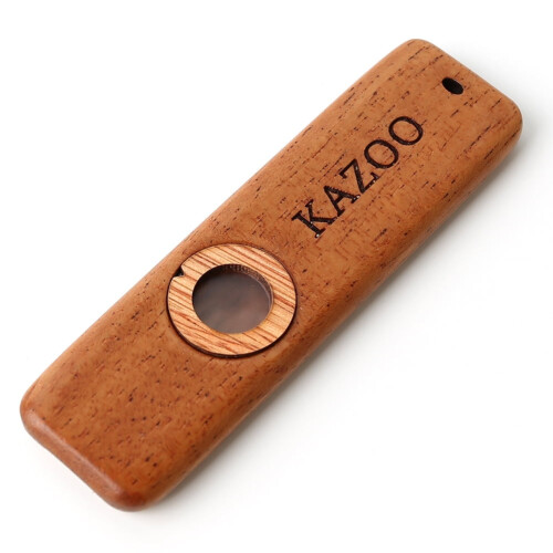 Ξύλινο KAZOO με πέντε μεμβρανικά φλάουτα, διάφραγμα, στόμιο Kazoos, μουσικά όργανα