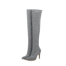 Botas para mujer, botas sexys de otoño con tacón alto hasta el muslo, botas por encima de la rodilla, zapatos de mujer, botas sexys de otoño e