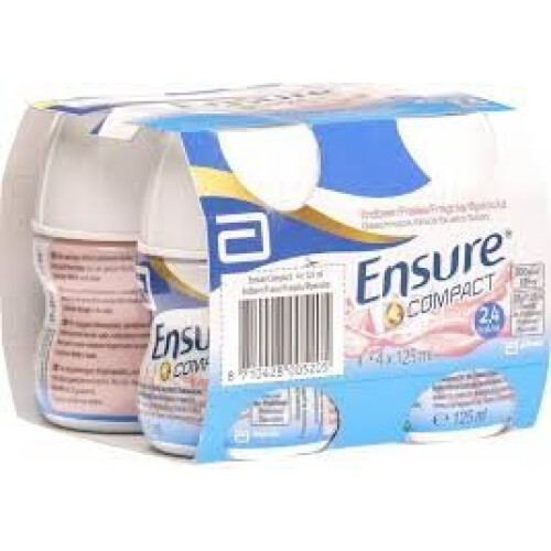 Ensure Compact Strawberry - 4 x 125ml