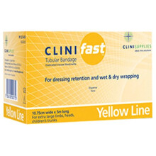 Clinifast Tubular Bandage, 10.75 cm x 3 m, Yellow